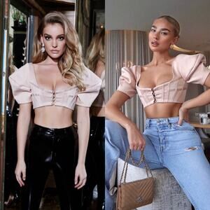 House of CB NEW Francine Corset Top Blush SmallRomantic Valentine Coquette Fairy